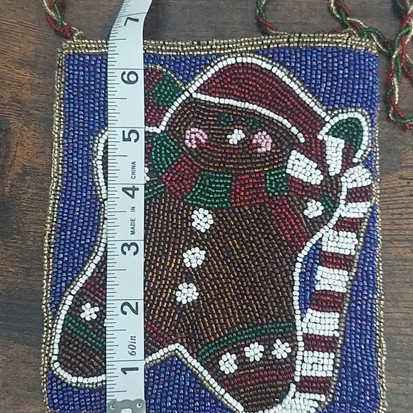 C Marie Beaded Holiday Gingerbreadman Crossbody - Picture 10 of 10